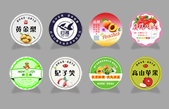 圓形水果不干膠標(biāo)簽印刷